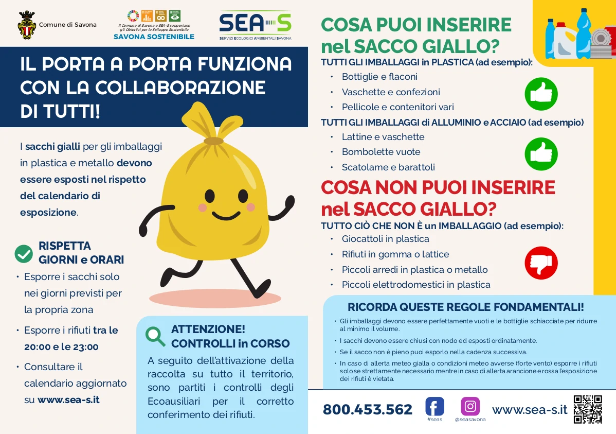 Il Porta a Porta funziona con la collaborazione di tutti!